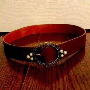Brown Vintage Leather Belt